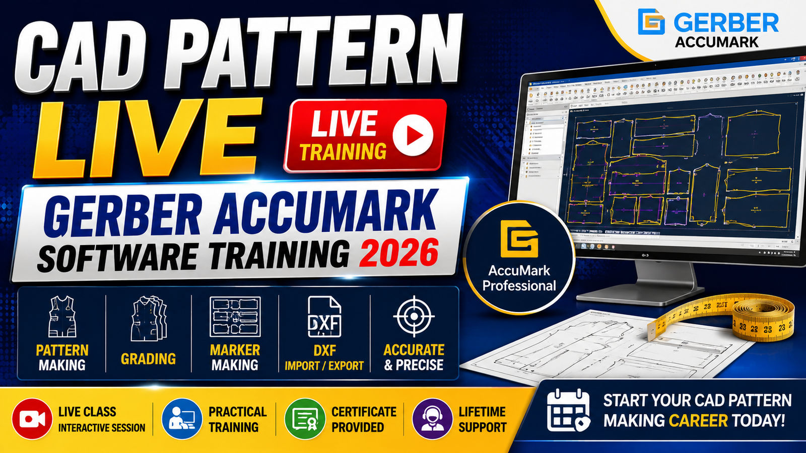 CAD Pattern Making Course 2026 | Professional Garment CAD Training | Batch-3